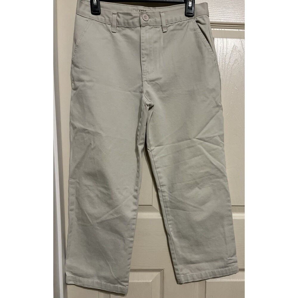 L.E.I. Vintage 90s Y2K Preppy Chino Size 9 Khaki Tan Low Rise Straight Leg 29x24